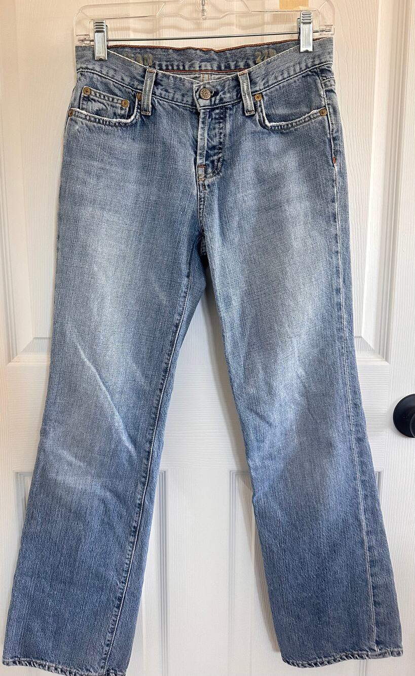 J.Crew Boy Jean 27R Made in USA Relaxed Straight Leg Blue Denim Jeans
